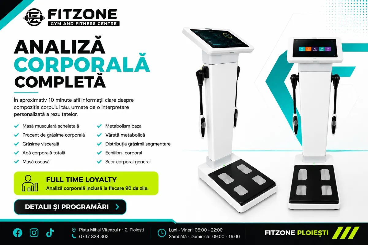 Antrenorii FitZone Ploiești în sala de fitness